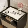 Alfombrilla de Mesa de Noche de Gama Alta, Lujo Ligero, Impermeable, Resistente al Aceite, No Requiere Lavado, Anti-Suciedad, Tela de Cubierta a Prueba de Polvo, Alfombrilla Protectora de Mesa