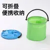 Cubo de Agua Plegable con Compartimentos Pintura Artística Portátil Lavado Plástico Gouache Acuarela Lavador de Pinceles Paleta