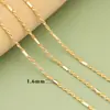 Collar de Cadena Sencilla de 18K Cadena de Monedero Chopin Colgante Versátil Europeo y Americano con Cadena Fábrica