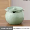 Pote de Cerâmica Doméstico com Duas Alças para Banha com Tampa, Recipiente Resistente a Altas Temperaturas para Armazenamento de Óleo, Pote de Cozinha para Banha e Óleo de Gergelim