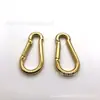 Hebilla de montañismo de acero inoxidable directa de fábrica chapada en oro de 18 quilates hebilla de seguridad para joyería de acero de titanio hebilla de conexión de hebilla de calabaza de acero inoxidable