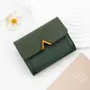 Nuevo Tarjetero y Billetera Compacta para Mujer Estilo Coreano Plegable en Tres Mini Estuche para Tarjetas con Múltiples Ranuras