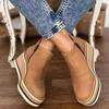 Otoño e Invierno Nuevos Botines Comercio Exterior Transfronterizo Talla Grande Zapatos de Mujer Europeos y Americanos Punta Redonda Suela Gruesa Tacón de Cuña Cremallera Lateral Botas Casuales