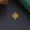 Pingente de Moeda de Cobre de Liga Dupla Face Duplo Furo DIY Estilo Antigo Peças de Acessório Principal para Penteado Hanfu Cheongsam