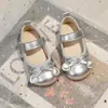 Zapatos de Princesa Estilo Coreano para Niñas, Colección Primavera 2026, Elegantes Zapatos de Cuero con Tacón Cuadrado Poco Profundo y Lazo, Suelas Suaves, Zapatos Individuales Cómodos y Únicos