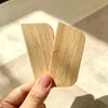 Trapezoidal de bambú en blanco láminas de bambú cuaderno paneles de bambú materiales para tallado a mano grabado personalizado con forma láser
