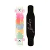 Skate Longboard de 44 Pulgadas para Principiantes, Hombres y Mujeres, Adultos, Tabla de Baile Doblemente Curva Profesional, Monopatín de Cuatro Ruedas de Madera de Arce para Jóvenes