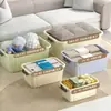 Caja de Almacenamiento Engrosada para Ropa, Juguetes, Snacks de Casa y Coche, Caja de Almacenamiento de Respaldo, Caja de Almacenamiento tipo Canasta de Plástico