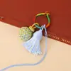 2026 Llavero de Cuerda Multicolor Estilo Étnico Tejido a Mano Multicolor Exquisito Adorno de Bola Colgante para Bolso Accesorios de Borla Venta al por Mayor