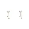 Pendientes de borla de diamantes estilo coreano Super Fairy de dos usos, diseño exclusivo, cálidos y suaves, de lujo, que combinan con todo.