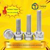 Parafuso elástico liso principal do conjunto do hexágono 304 combinação de aço inoxidável três Parafuso M6M8M10 parafuso externo da combinação do hexágono
