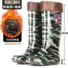 Botas de lluvia nuevas, de caña alta, con suela duradera, impermeables y antideslizantes, para hombre, adecuadas para obras de construcción, uso en cocina y como botas de media pantorrilla.