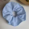 Goma para el pelo de rayas de primavera, Diadema de rayas de doble capa de alta elasticidad para pelo corto, Accesorio para el pelo para mujer