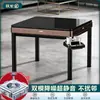 Mesa de comedor para máquina de mahjong al por mayor de doble uso silenciosa sin molestar multifuncional hierro ejército Sala mesa de mahjong automática para el hogar