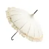 Guarda-chuva Princesa Lolita, Guarda-chuva de Renda Estilo Pagode Lolita, Guarda-chuva Feminino, Guarda-chuva Europeu Retro com Saia, Sombrinha
