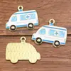 Múltiplos Acessórios para Joias DIY de Liga Série Médica Pingentes com Óleo Gotejado Ambulância Caixa de Remédios Estetoscópio Charms