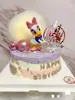 Adornos para Hornear Castillo Dibujos Animados Pastel de Cumpleaños Pato Donald Hada Tess Disfraz Niños y Niñas Decoración de Cumpleaños para Bebé