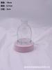 Jarrón de cristal para aromaterapia de 150 ml con diseño octogonal y rayas verticales, de ratán resistente al fuego.