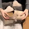 2026 Nuevos Zapatos Birkenstock de Otoño Vintage con Remaches y Lazo, Cubre-dedos, Slip-On para Mujer, Suela Gruesa