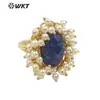MPR071 anillo grande exagerado de perla artificial de piedra preciosa de color natural clásico se puede usar como anillo de fiesta Joyería