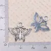 Pulseira Colar Pingente Chaveiro Charme DIY Borboleta Animal Prata Antiga Liga Acessórios de Joias Itens Mais Vendidos