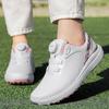 Zapatos de Golf Nuevos Transfronterizos para Hombres y Mujeres, Hebilla Giratoria Lista para Usar, Clavos Fijos Antideslizantes, Zapatos Deportivos para Exteriores para Mujeres