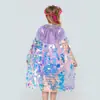 Capa de Lantejoulas de Sereia Popular Infantil Transfronteiriça Fantasia de Carnaval Baile de Máscaras Xale de Performance