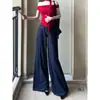 Jeans de Perna Larga Estilo Americano Retrô High Street Feminino Verão Novo Cintura Alta Solto Emagrecimento Calças Retas