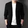 Suéter de Punto para Hombre Hengyuanxiang Otoño 2025 Nuevo Cárdigan de Punto Ropa de Abrigo para Hombre Chaqueta tipo capa con bolsillo Ropa para Hombre