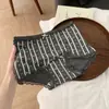 Calzoncillos tipo boxer de algodón puro para mujer, estilo floral de fragancia ligera, 10A, antibacterianos, entrepierna extendida, ajustados a la cadera, de cintura media