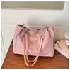 Otoño Invierno 2026 Bolso Cubo Versátil Fresco con Cadena Bolso de Hombro Único de Moda Simple para Viajes Diarios Bolso de Axila Estilo Coreano Bolso de Tela para Mujer