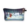Bolsas de Navidad Nueva Bolsa de Cosméticos Navideña para Niños Bolsa de Tocador de Dibujos Animados Bolsa de Almacenamiento Estampada