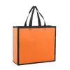 Bolsa de compras não tecida colorida, bolsa de presente publicitária, bolsa de mão tridimensional de alta frequência ultrassônica em estoque, logotipo impresso