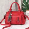 Bolsa Feminina Boston Outono e Inverno 2021 Bolsa de Mão Casual Simples e Moderna Bolsa Transversal de Ombro Único para Trabalho Bolsa Grande