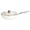 Cerâmica Wok Panela Antiaderente Concha Doméstica Porcelana Wok Maifan Pedra Fundo Plano Frigideira Profunda Fogão de Indução Utensílios para Fritar a Gás