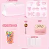 Color transparente cera de gelatina amasado música diy bolsa de material traje molde juguete descompresión para niños artefacto de descompresión para niña