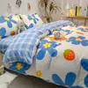 Atacado do Fabricante Roupa de Cama Individual para Dormitório de Estudante Capa de Edredom Conjunto Completo Conjunto de Seis Peças Escovado Não Algodão