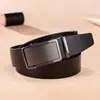 Cinturón automático para hombre con hebilla, hecho de piel de vaca de primera capa, estilo nuevo, extra ancho y extra largo, adecuado para negocios y jóvenes