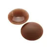 Almofadas de Silicone para Seios Transfronteiriças, Protetores de Mamilo Redondos de Cor Sólida, Tiras Invisíveis, Anti-Amassado, Protetores de Mamilo Anti-Exposição, Almofadas de Seios Sem Costura