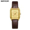 Sanda pulseira de aço alta qualidade medieval pequeno quadrado quartzo feminino relógio moda temperamento pulseira Joker luxo leve relógio de pulso atacado