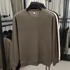 Nova Blusa de Moletom Masculina Outono Gola Redonda Pulôver Marca Tendência Fashionável Confortável Versátil Manga Longa Camiseta Camada Base Masculina
