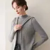 Nuevo Chaleco de Punto de Cachemira Otoño/Invierno 2026 con Capucha y Cremallera para Mujer Cárdigan Grueso Abrigo de Lana Chal de Punto