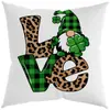 Funda de Almohada Festival Irlandés St. Funda de Cojín de Trébol del Día de San Patricio Decoración del Hogar Almohada para Sofá