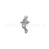 Brincos de liga de titânio F136 com enrolamento em formato de cobra, estrela de quatro pontas, cruz, pinos para tragus, pinos para lábio, joias para piercing de orelha com rosca interna
