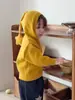 Cardigan de Tricô com Capuz e Estampa de Estrelas Divertidas para Bebê, Novo Estilo Primavera/Outono, Suéter Macio Verde Matcha Chapéu de Mago para Meninos e Meninas