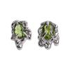Aretes Líquidos Verde Oliva 2025 Nuevo Diseño Nicho de Moda de Alta Gama Versátiles Aretes de Tuerca para Mujer Accesorios para las Orejas de Otoño e Invierno