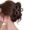Presilha de Cabelo para Mulheres com Cabelo Fino, Estilo de Luxo, Nova Presilha de Verão 2026 para a Parte de Trás da Cabeça, Prendedor de Cabelo Tubarão de Tamanho Médio