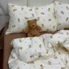 Xiangling Premium Fresco e Estilo Simples Algodão Puro Camada Dupla Gaze Quarto de Dormitório Capa de Edredom Dupla Peça Única Capa de Edredom