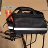 Bolsa para Bicicleta de Montaña Bolsa para Portaequipajes Trasero Bolsa Colgante Alforja Individual Expandible Pequeña Bolsa Camel