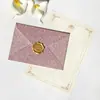 Polvo de Brillo Dorado Sobre Sello de Cera Diario DIY Regalo para Adultos Tarjeta de Felicitación Invitación Examen de Admisión Preparatoria Sobre Multicolor Venta al por Mayor